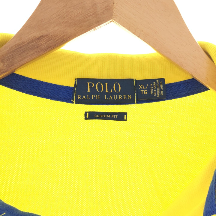 Ralph Lauren POLO RALPH LAUREN CUSTOM FIT Big Pony Short Sleeve Polo Shirt Men's XL /eaa382195