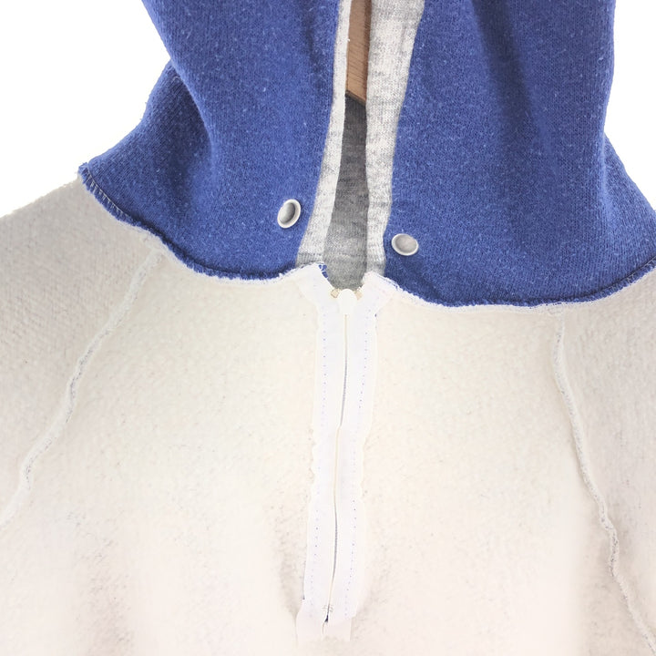 Half-zip plain blank sweatshirt hoodie made in USA men's M size vintage /eaa382220