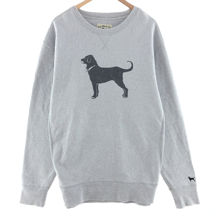 THE BLACK DOG Dog pattern double-sided print reverse weave type animal sweatshirt trainer men's XXL /eaa382235