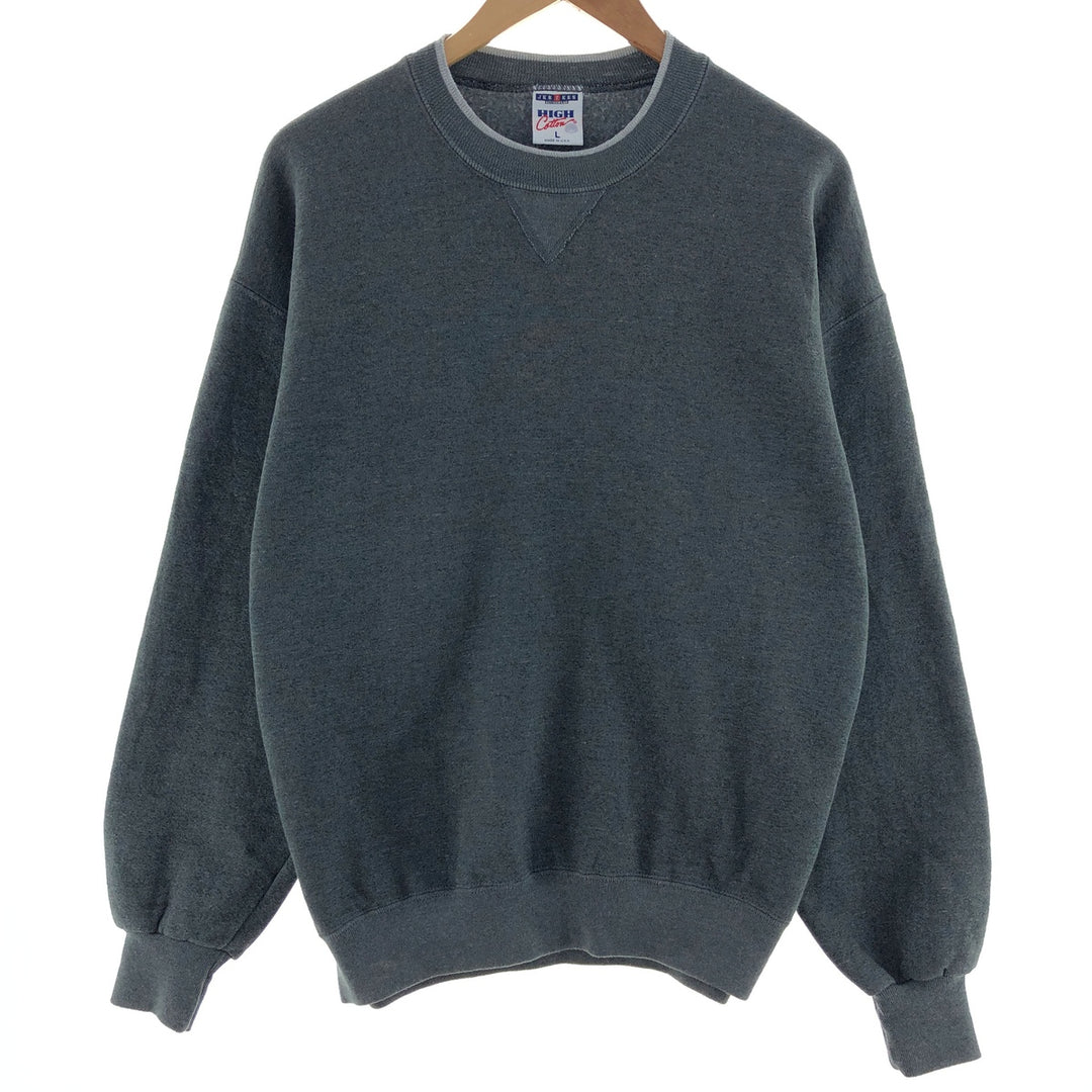 90'S Jerzees Plain Blank Sweatshirt Trainer Made in USA Men's L Vintage /eaa382239