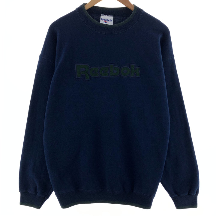 90'S Reebok Logo Sweatshirt Trainer Made in USA Men's M Vintage /eaa382247