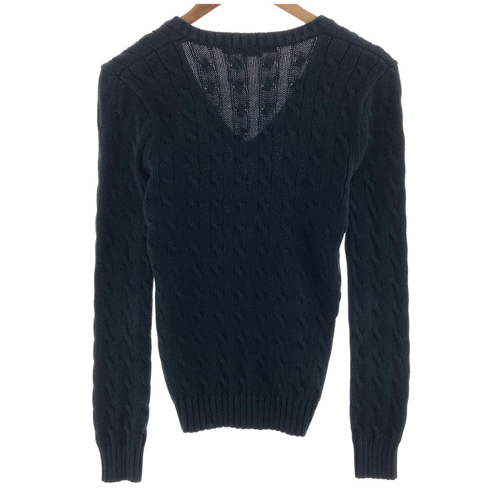 Ralph Lauren RALPH LAUREN SPORT V-neck cable knit cotton sweater Women's S size /eaa382259