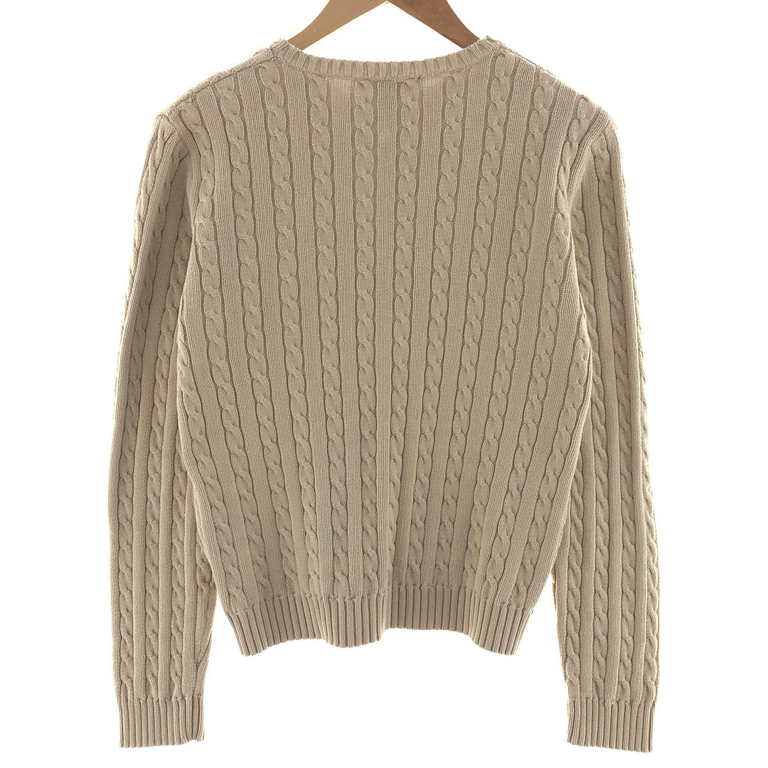 Ralph Lauren LAUREN RALPH LAUREN Cable knit cotton sweater Women's M size / eaa382262