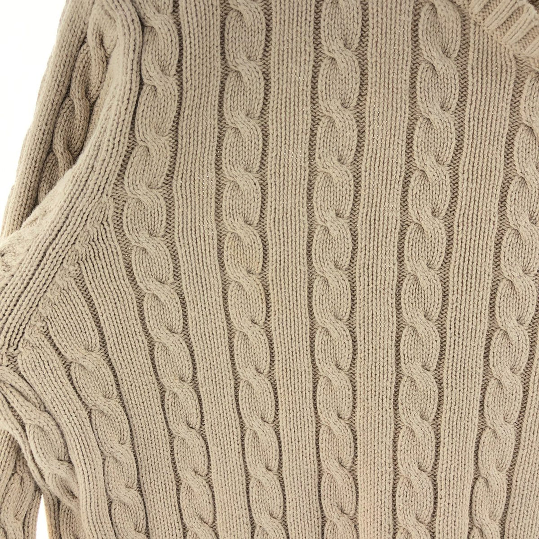 Ralph Lauren LAUREN RALPH LAUREN Cable knit cotton sweater Women's M size / eaa382262