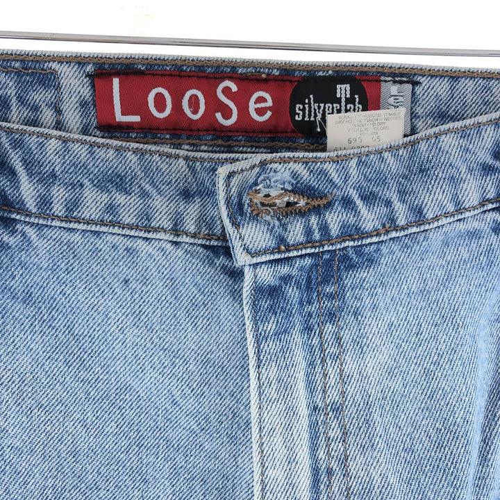 Big size 90'S Levi's Silver tab loose denim shorts, half pants, made in USA, men's w40, vintage /eaa382281