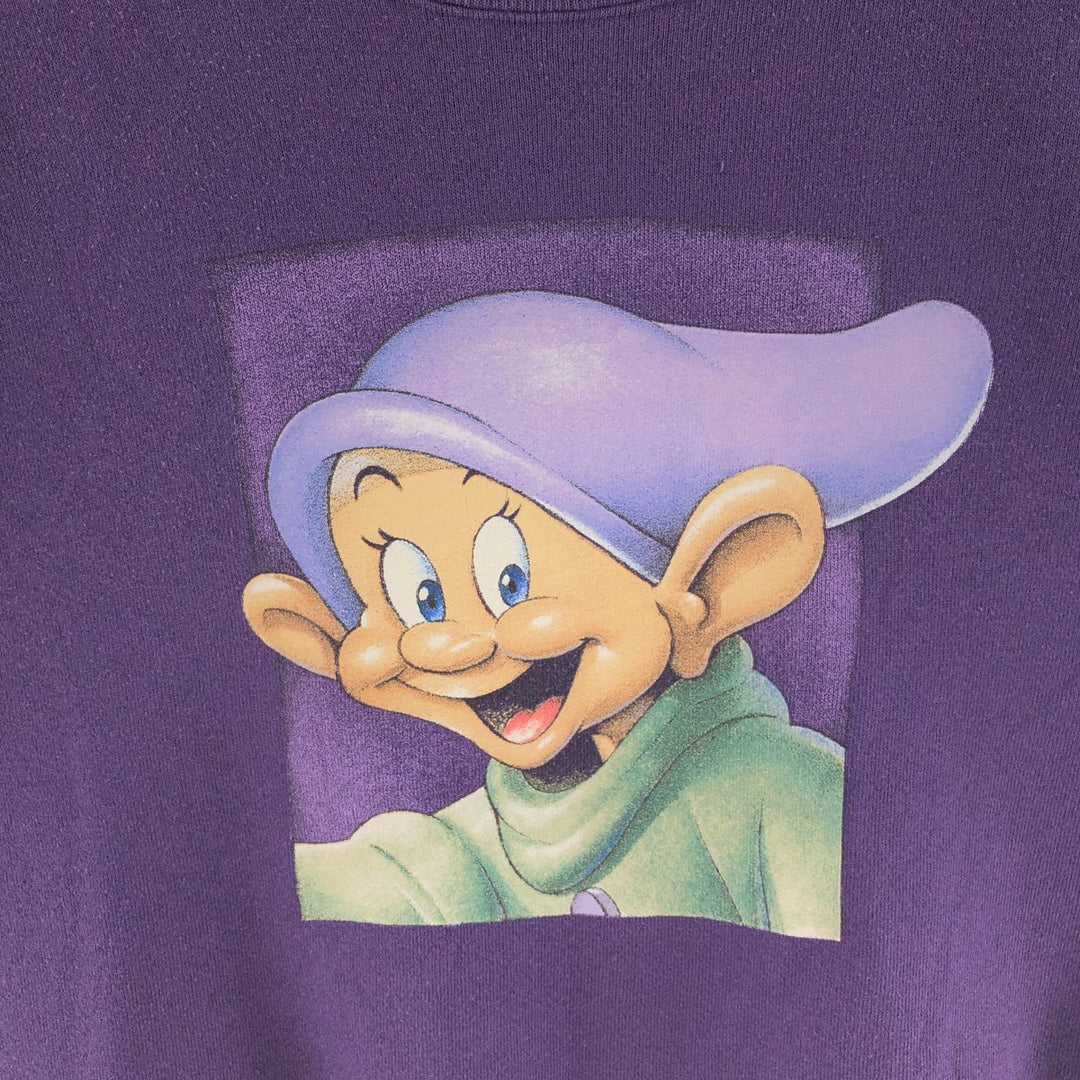 90'S Disney THE DISNEY STORE Seven Dwarfs Dopey Character Sweatshirt Trainer Made in USA Men's L Vintage /eaa382402