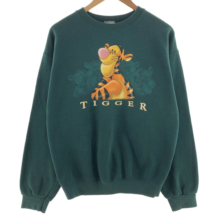 90'S Disney THE DISNEY STORE Winnie the Pooh Tigger Character Sweatshirt Trainer Made in USA Men's M Vintage /eaa382409