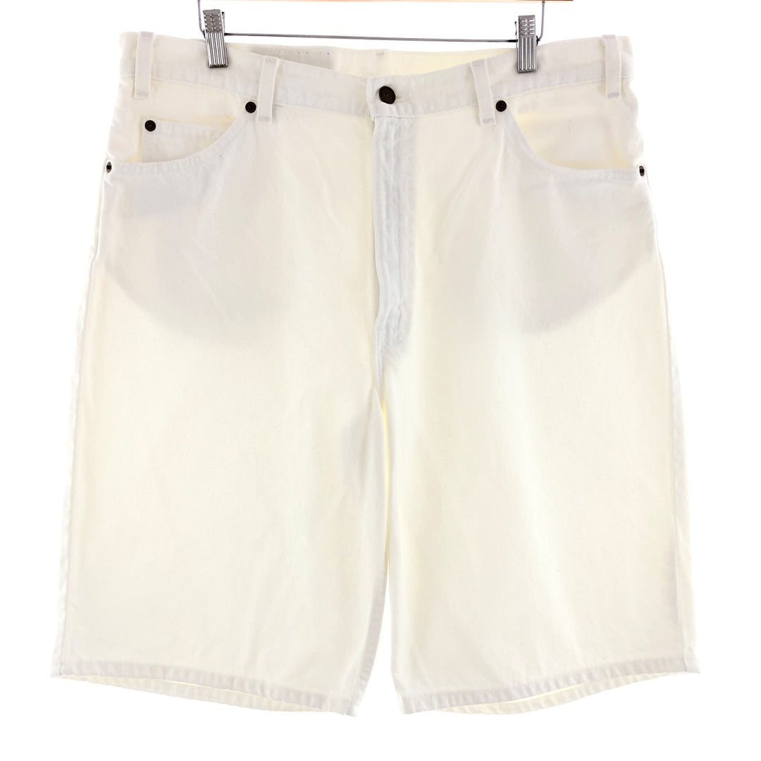 90'S Levi's 550 Relaxed Fit White Denim Shorts, Made in USA, Men's, W36, Vintage /eaa382434