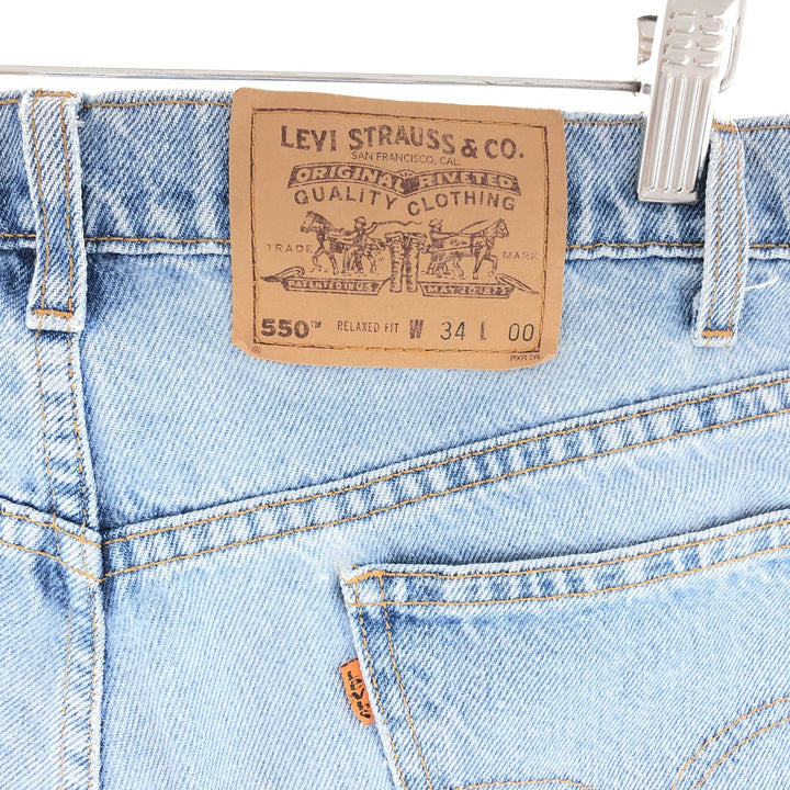 90'S Levi's 550 Relaxed Fit Denim Shorts, Men's, W34, Vintage / eaa382447