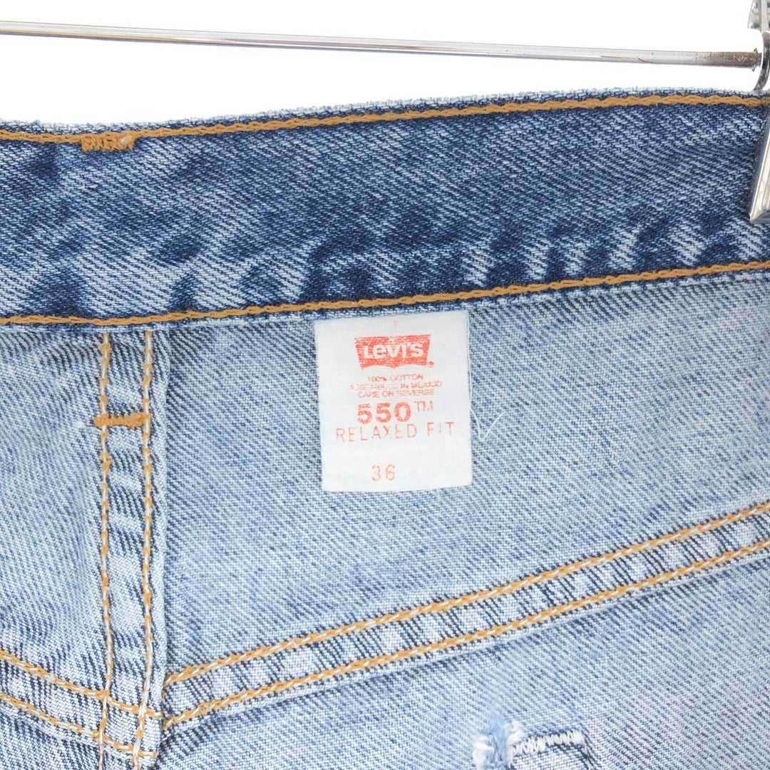 90'S Levi's 550 Relaxed Fit Denim Shorts, Half Pants, Men's, W36, Vintage / eaa382449