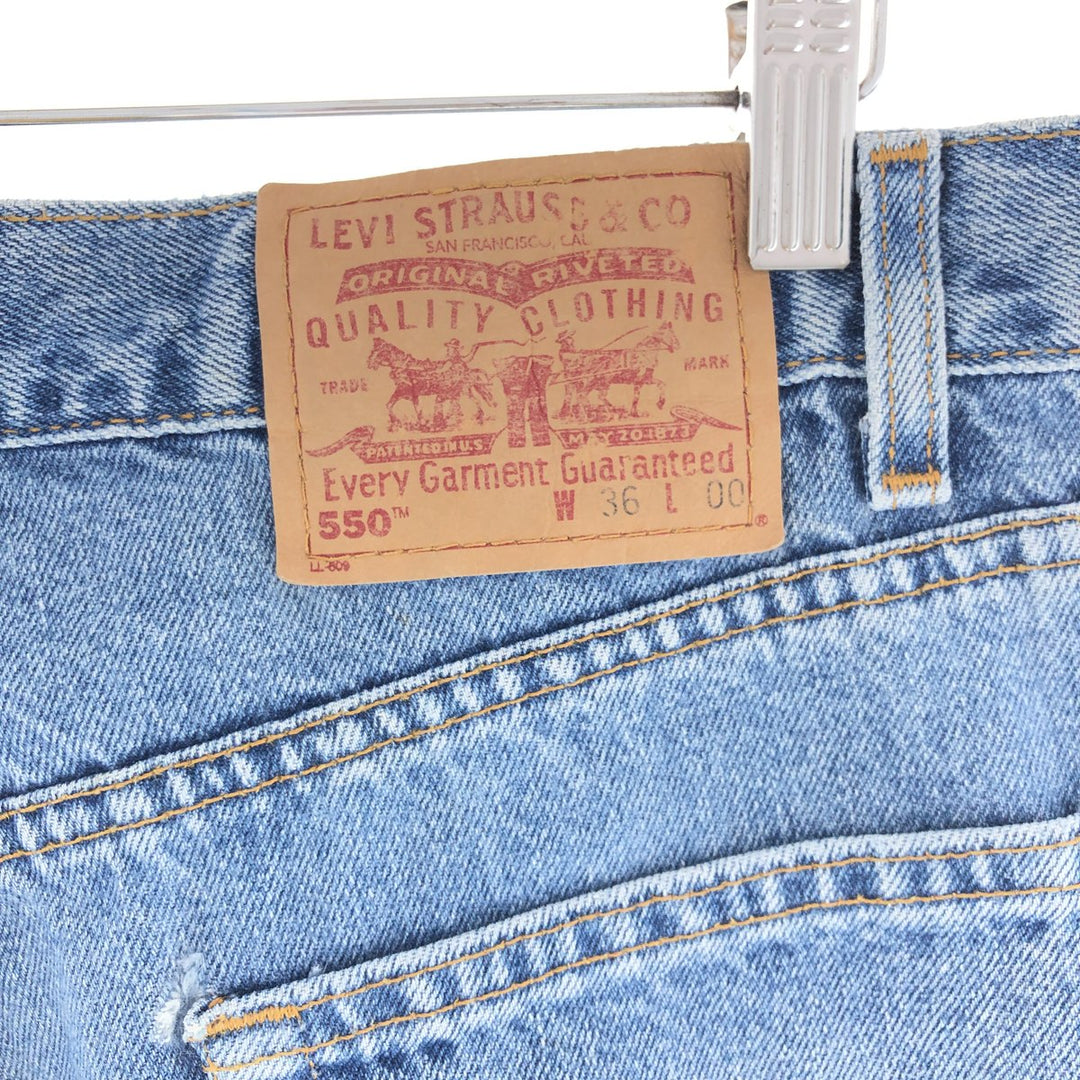 90'S Levi's 550 Relaxed Fit Denim Shorts, Half Pants, Men's, W36, Vintage / eaa382449