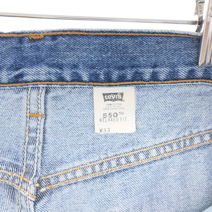 90'S Levi's 550 Relaxed Fit Denim Shorts, Made in USA, Men's, W32, Vintage / eaa382470