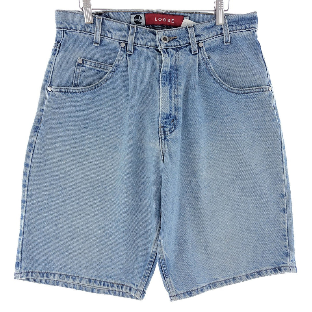 90'S Levi's SILVER TAB LOOSE denim shorts, half pants, men's size 33, vintage / eaa382480