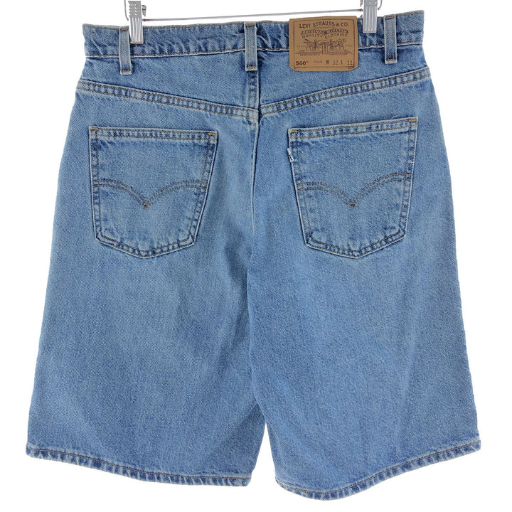 90'S Levi's 560 LOOSE FIT denim shorts, half pants, made in USA, men's size w32, vintage /eaa382495