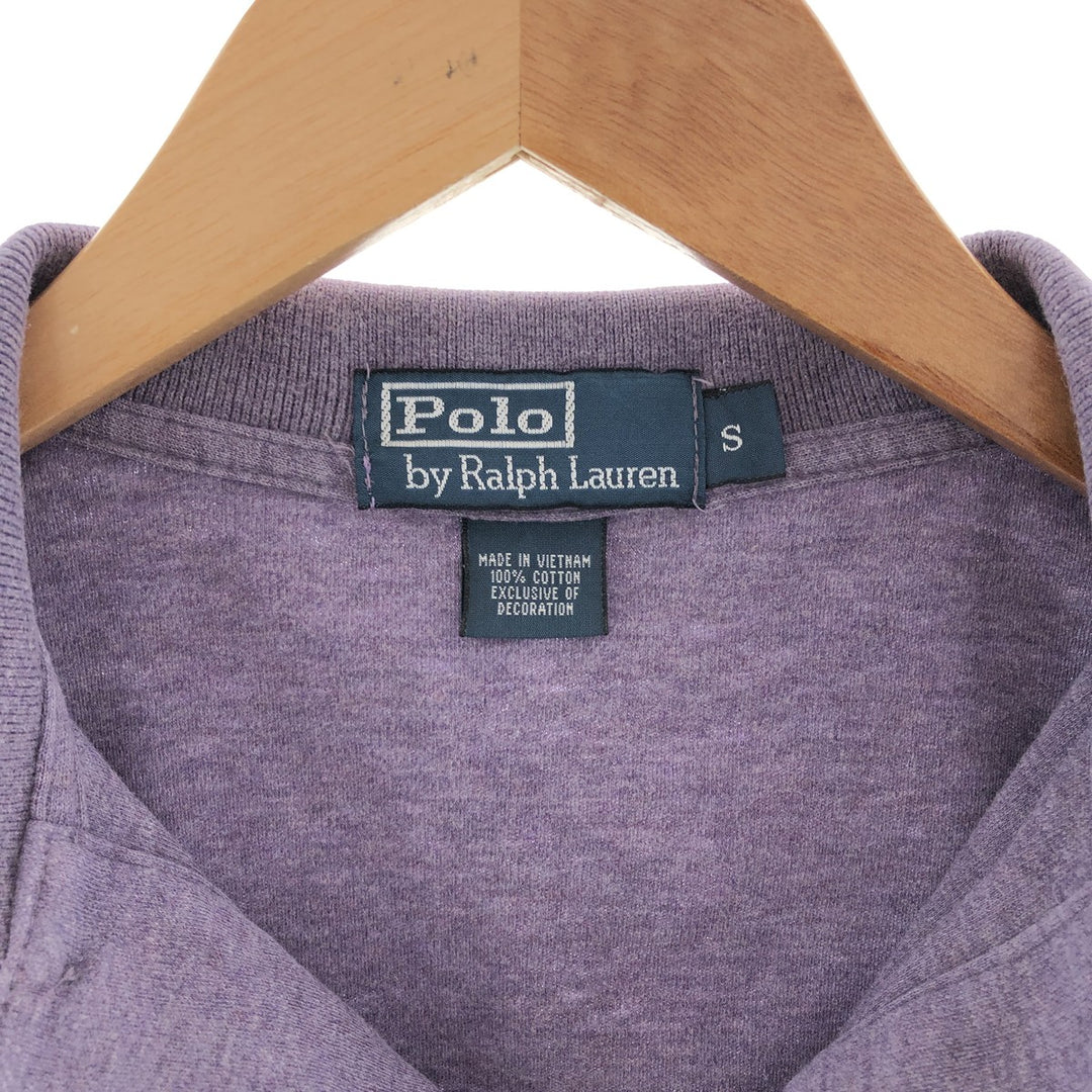 Ralph Lauren POLO by Ralph Lauren short sleeve polo shirt, men's size S cotton purple type Vintage Second Hand