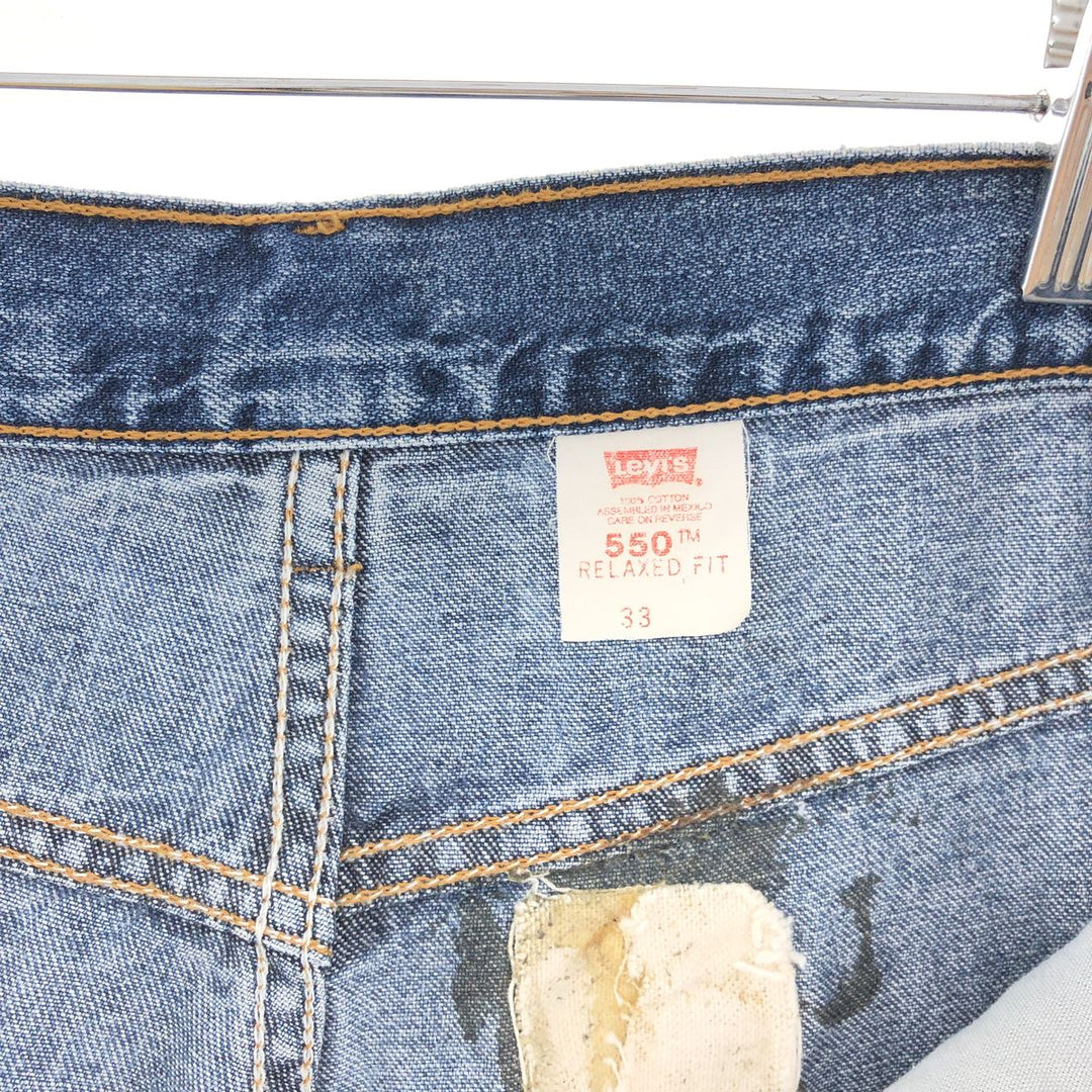 90'S Levi's 550 Relaxed Fit Denim Shorts, Half Pants, Men's, W32, Vintage / eaa382531