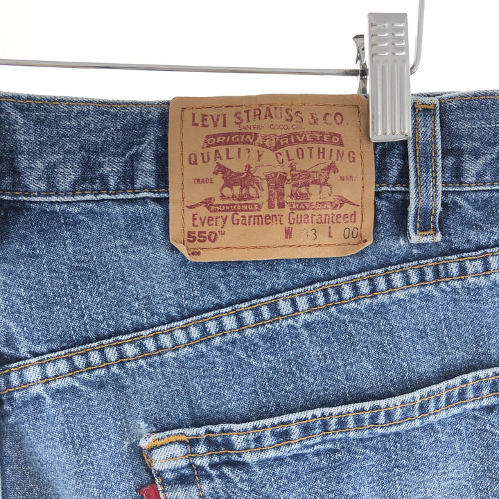 90'S Levi's 550 Relaxed Fit Denim Shorts, Half Pants, Men's, W32, Vintage / eaa382531