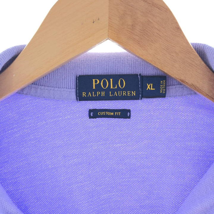 Ralph Lauren POLO RALPH LAUREN CUSTOM FIT short sleeve polo shirt men's XL /eaa382565