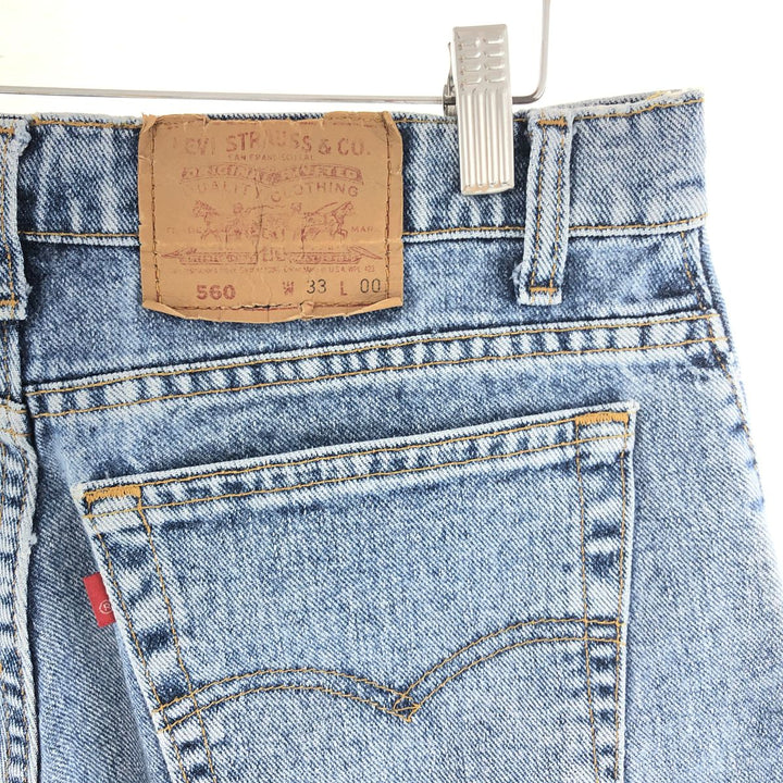 90'S Levi's 560 denim shorts, half pants, made in USA, men's w33, vintage /eaa382584