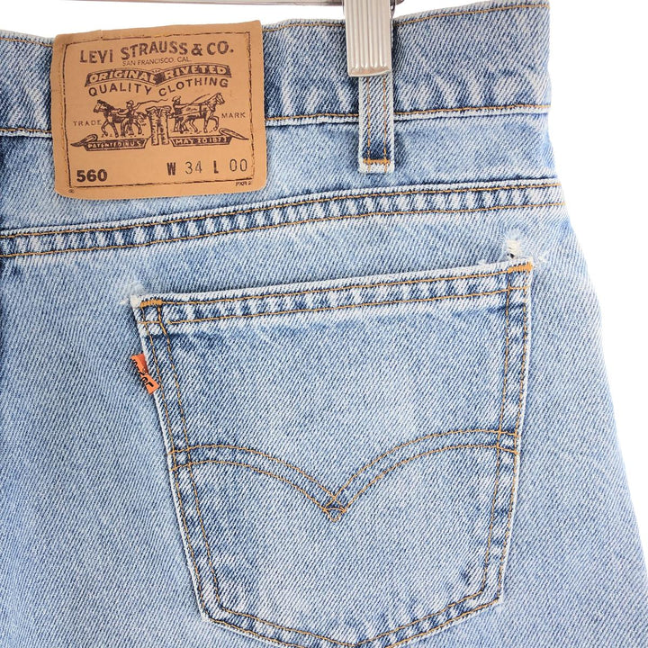 90'S Levi's 560 denim shorts, half pants, made in USA, men's w35, vintage /eaa382591