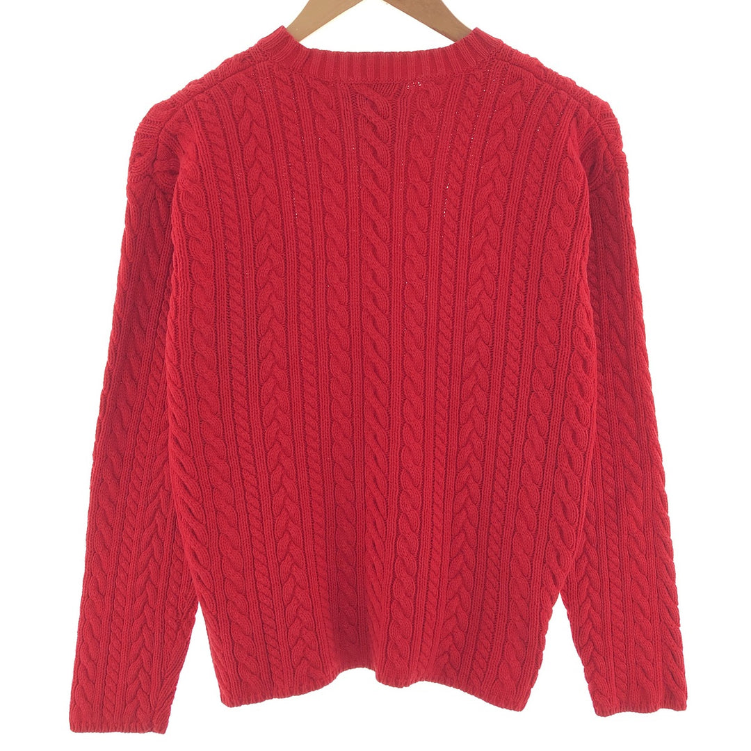 Ralph Lauren LAUREN Cable Knit Cotton Sweater Women's S /eaa382601