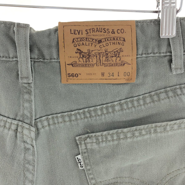 90'S Levi's 560 LOOSE FIT denim shorts, half pants, made in USA, men's w33, vintage /eaa382618