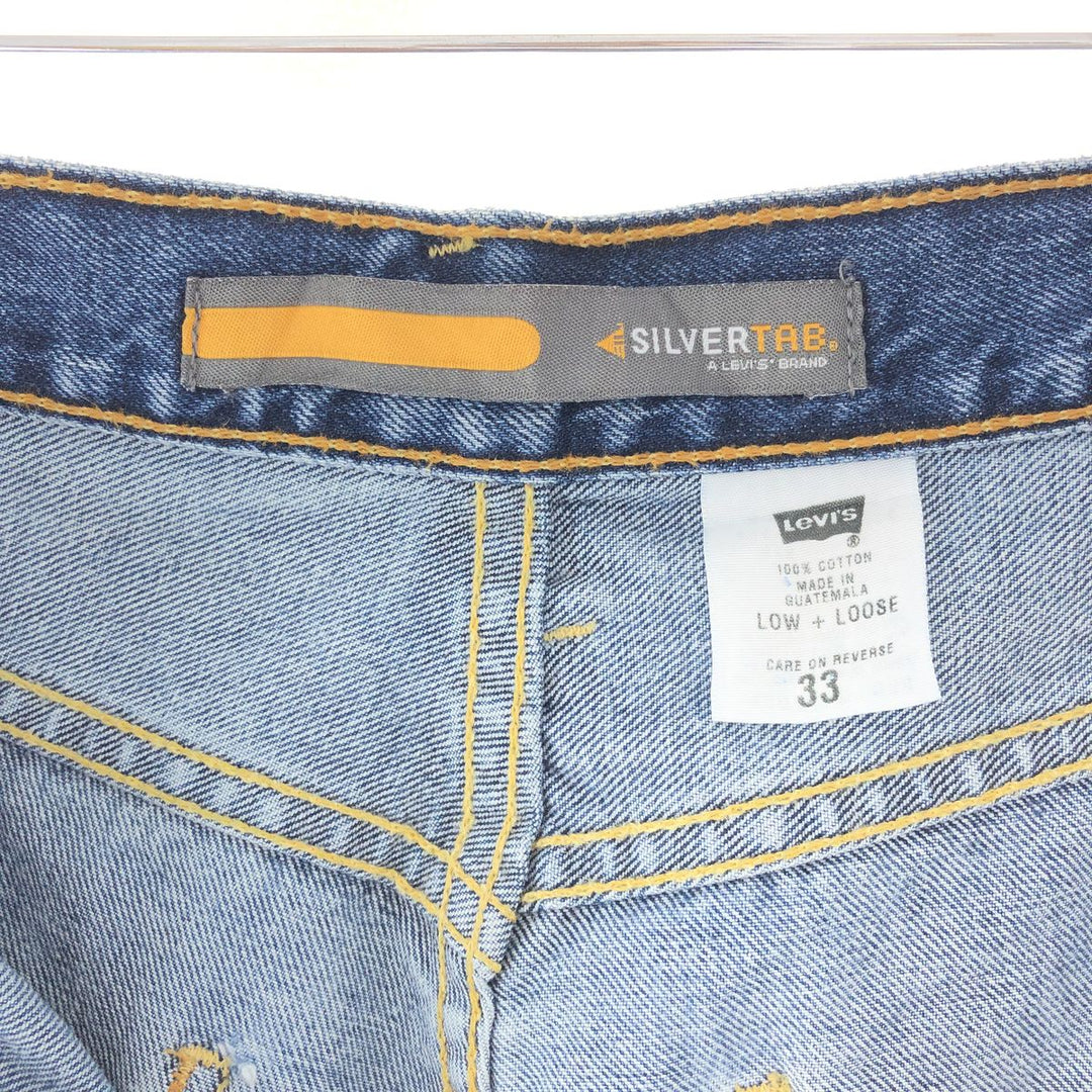 Levi's SILVER TAB LOW+LOOSE denim shorts, men's w35 / eaa382630