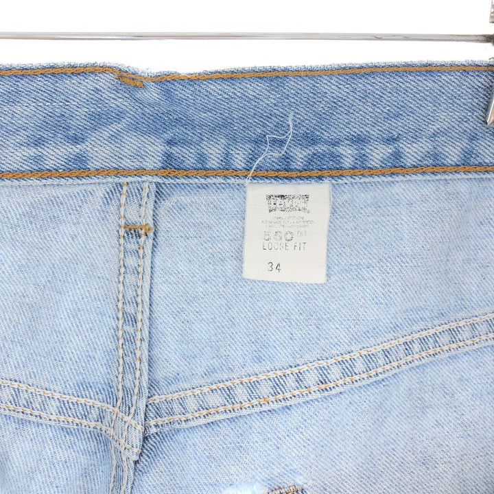 90'S Levi's 560 LOOSE FIT denim shorts, half pants, men's size 34, vintage / eaa382636