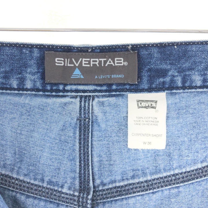 Levi's Silver Tab CARPENTER SHORT Denim Painter Shorts Half Pants Men's W37 Vintage / eaa382644