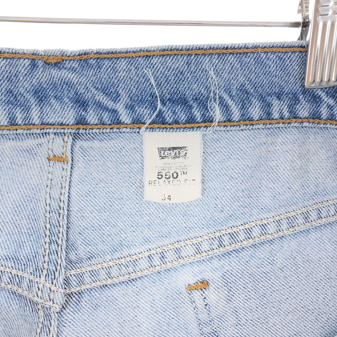 90'S Levi's 550 Relaxed Fit Denim Shorts, Half Pants, Men's, W34, Vintage / eaa382678