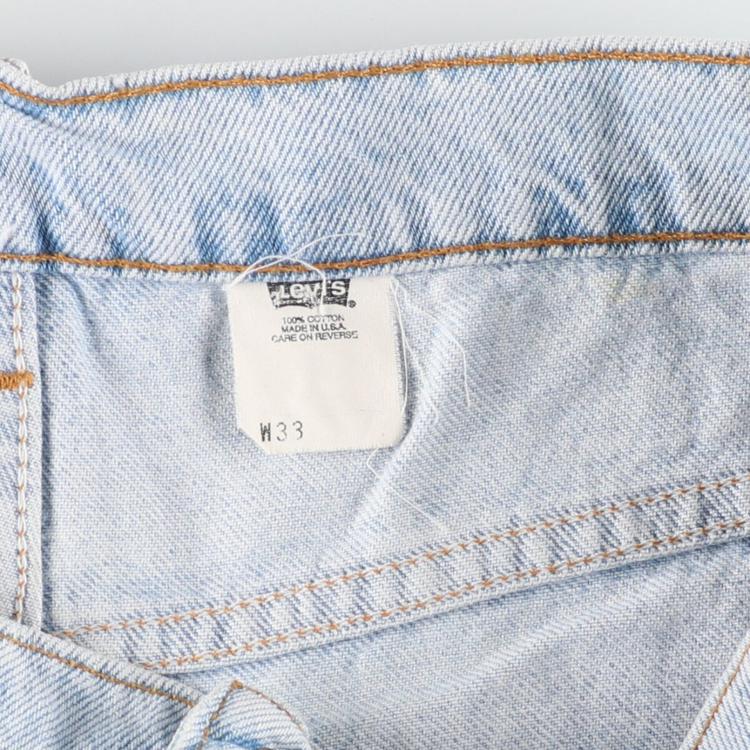 90'S Levi's 565 WIDE LEG denim shorts, half pants, made in USA, men's w34, vintage /eaa382680