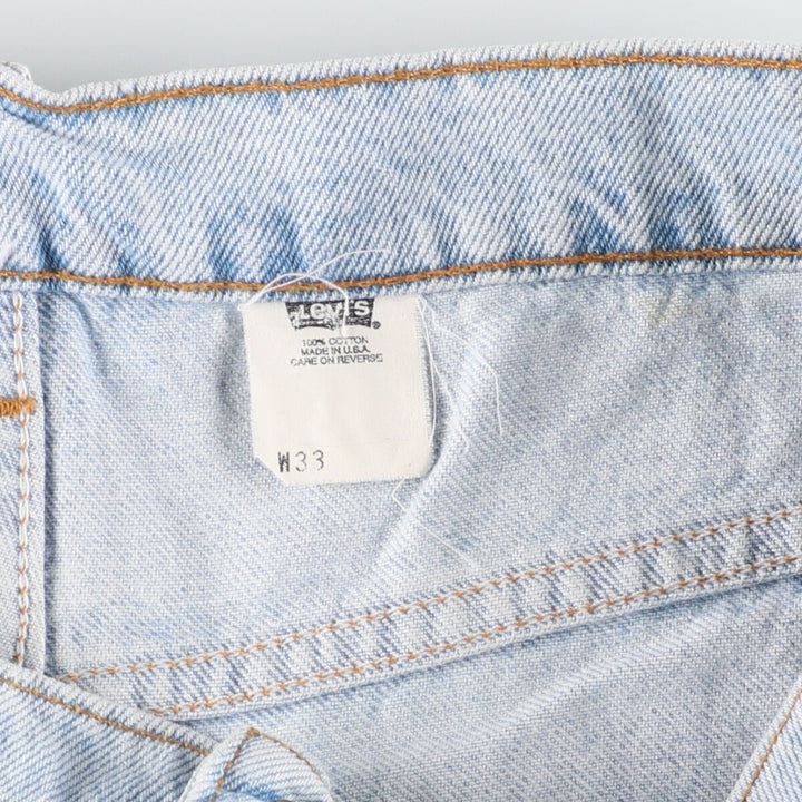 90'S Levi's 565 WIDE LEG denim shorts, half pants, made in USA, men's w34, vintage /eaa382680