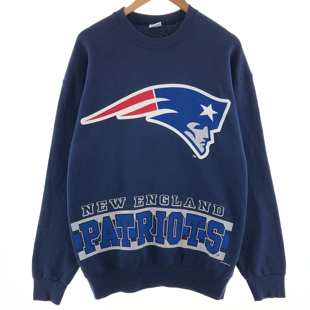 90'S SALEM NFL New England Patriots double-sided print sweatshirt, made in USA, men's XL, vintage /eaa382688