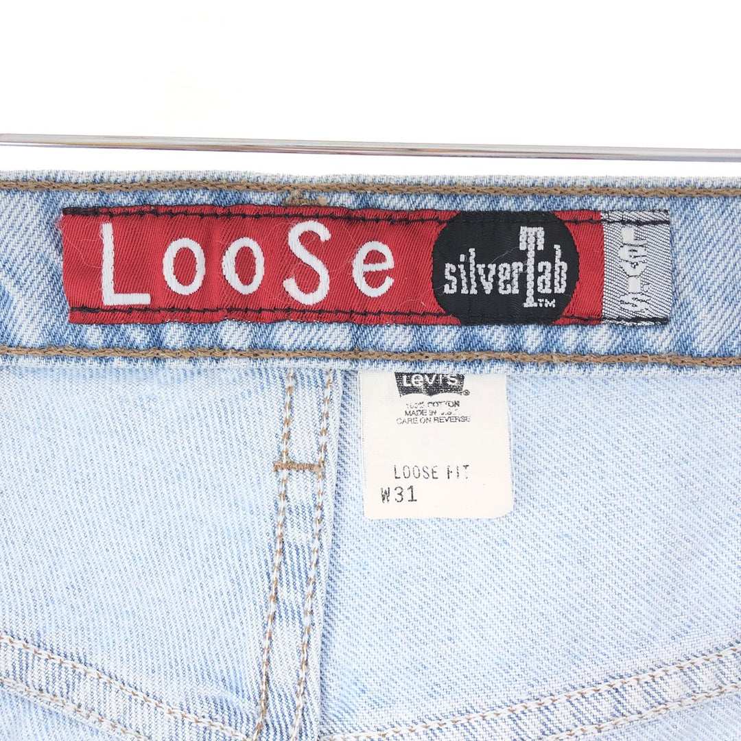 90'S Levi's SILVER TAB LOOSE denim shorts, made in USA, men's w31 / eaa382707