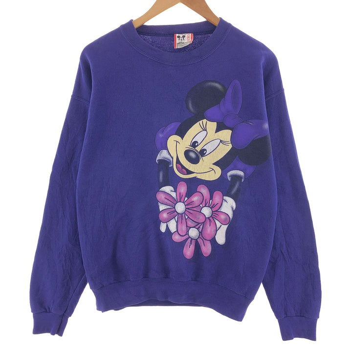 90'S Disney Minnie Mouse double-sided print character sweatshirt, made in USA, women's M, vintage /eaa382732