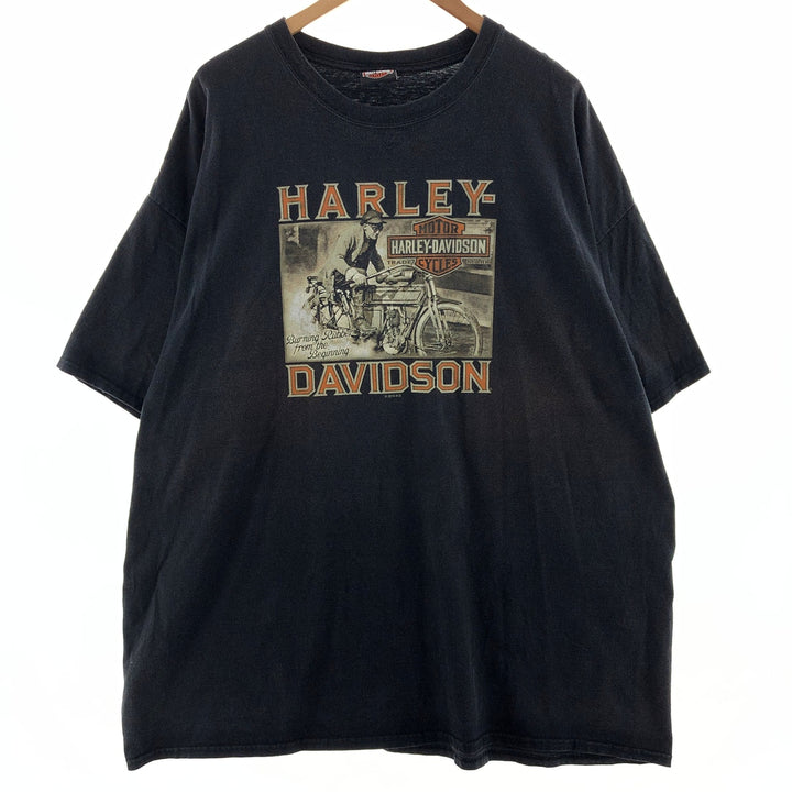 Big Size Harley-Davidson HANES Double-Sided Print Motorcycle Bike T-Shirt Men's XXXL /eaa382740