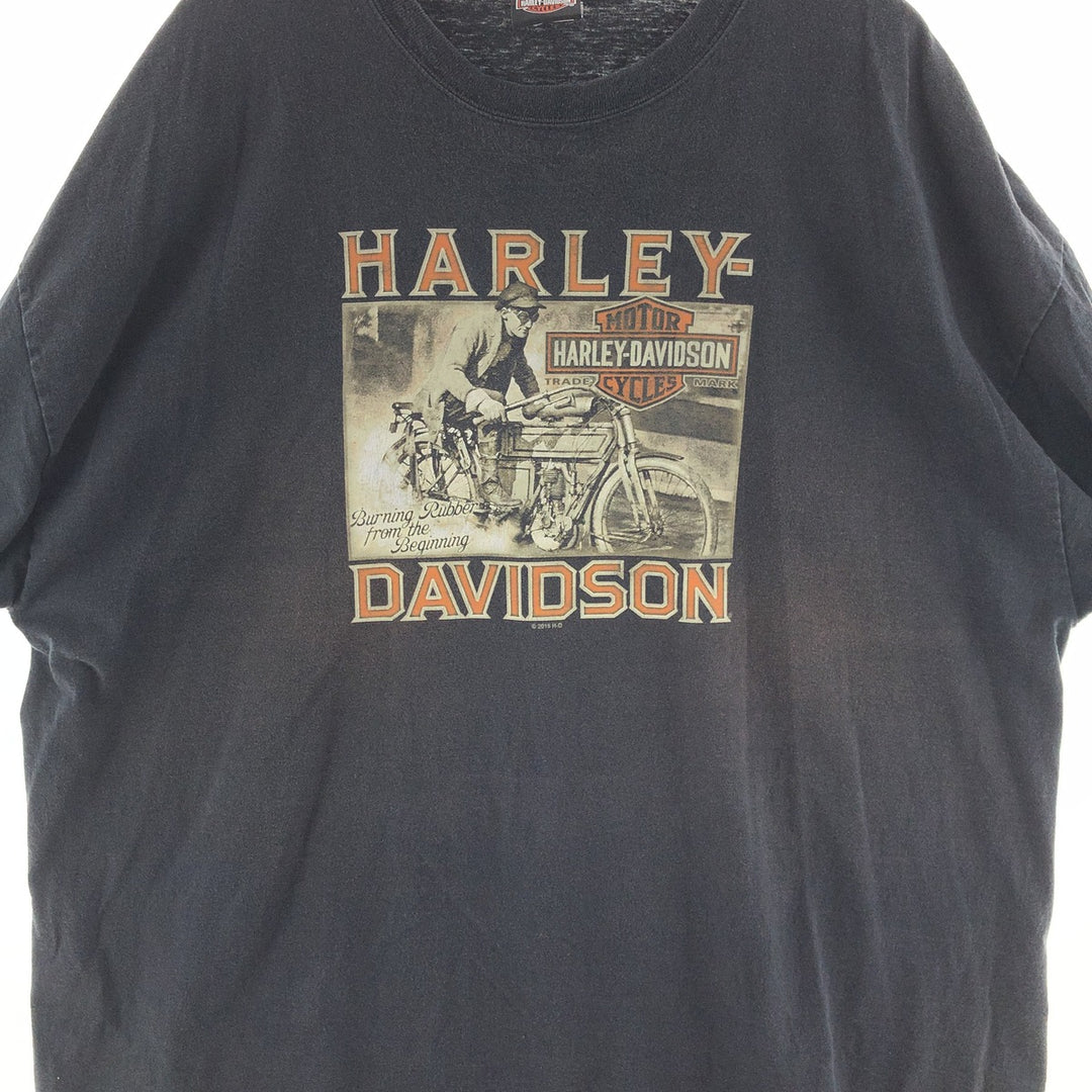 Big Size Harley-Davidson HANES Double-Sided Print Motorcycle Bike T-Shirt Men's XXXL /eaa382740