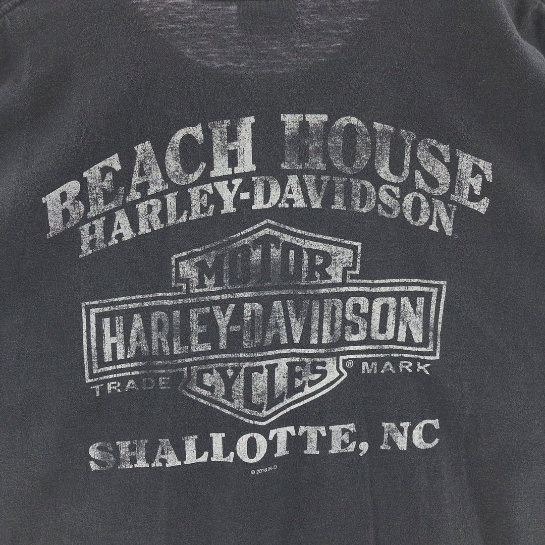 Big Size Harley-Davidson HANES Double-Sided Print Motorcycle Bike T-Shirt Men's XXXL /eaa382740