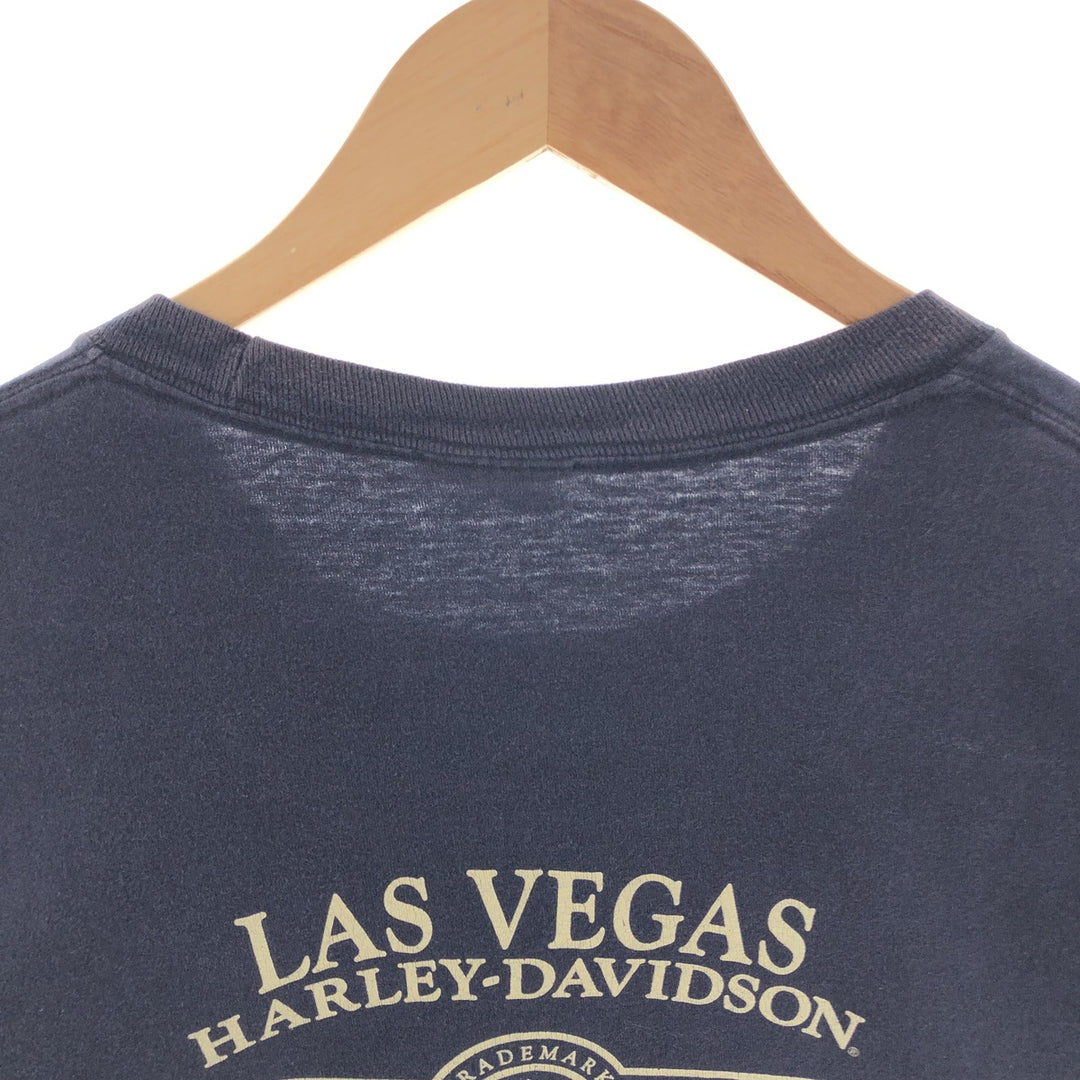 Harley-Davidson HANES Back Print Chest Pocket Motorcycle Bike T-Shirt Men's XL /eaa382762