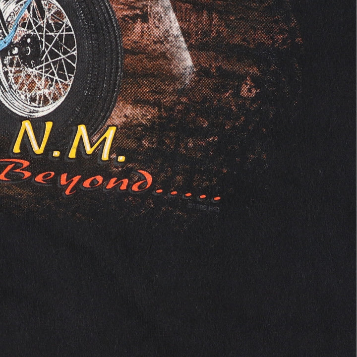 00'S Harley-Davidson HANES Back Print Motorcycle Bike T-Shirt Made in USA Men's XL /eaa382778