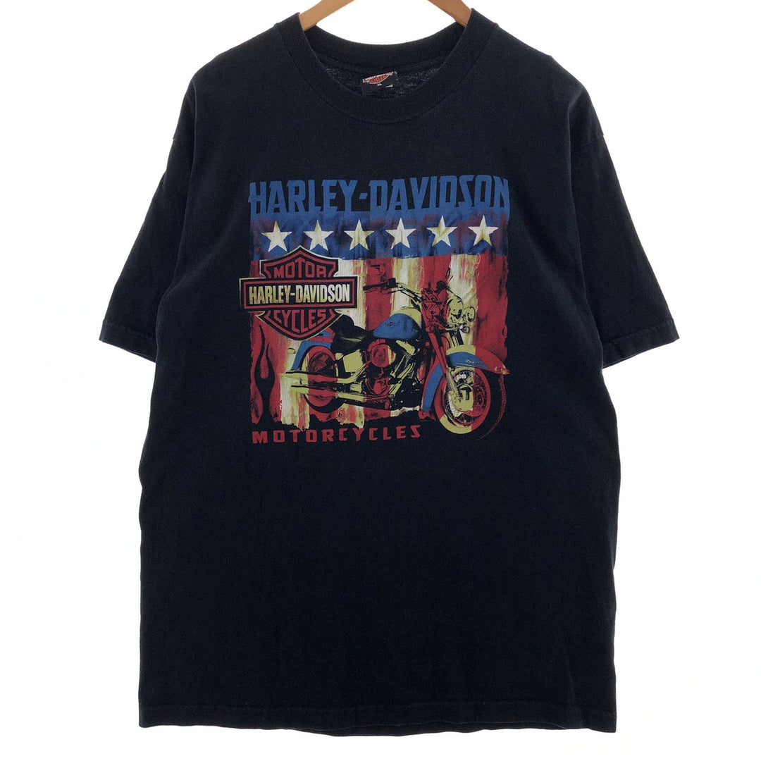 00'S Harley-Davidson Motorcycle Bike T-shirt Made in USA Men's XL /eaa382807