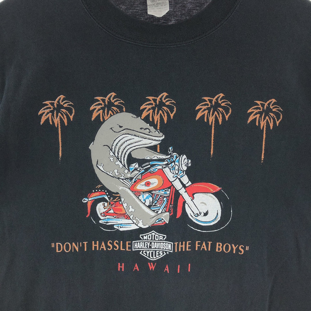 90s~00'S Harley-Davidson Motorcycle Bike T-shirt Men's S /eaa382814
