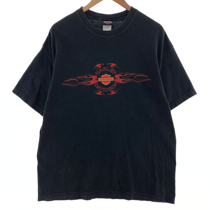 00'S Harley-Davidson HANES Motorcycle Bike T-shirt Made in USA Men's XL /eaa382815