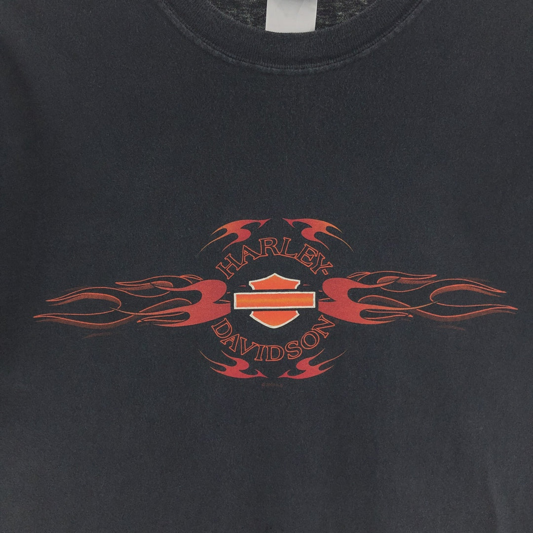 00'S Harley-Davidson HANES Motorcycle Bike T-shirt Made in USA Men's XL /eaa382815