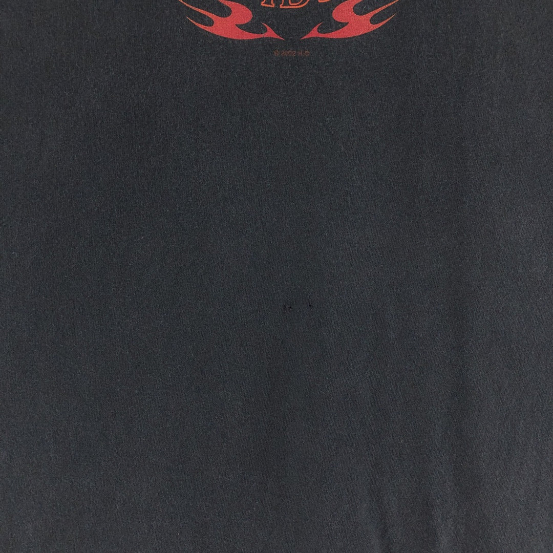 00'S Harley-Davidson HANES Motorcycle Bike T-shirt Made in USA Men's XL /eaa382815