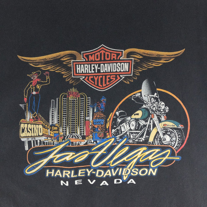 00'S Harley-Davidson HANES Motorcycle Bike T-shirt Made in USA Men's XL /eaa382815