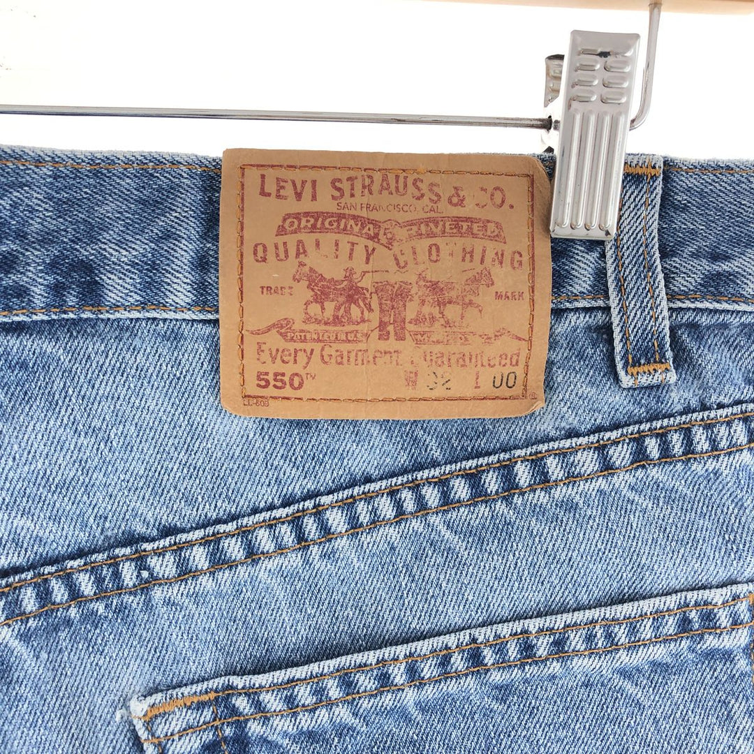 00'S Levi's 550 Relaxed Fit 00 Length Denim Shorts Shorts Made in USA Men's W32 Vintage /eaa382833