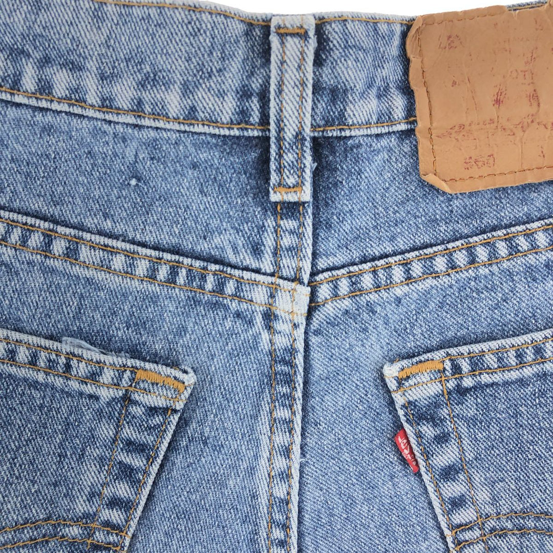 90'S Levi's 560 denim shorts, half pants, made in USA, men's size 34, vintage /eaa382846