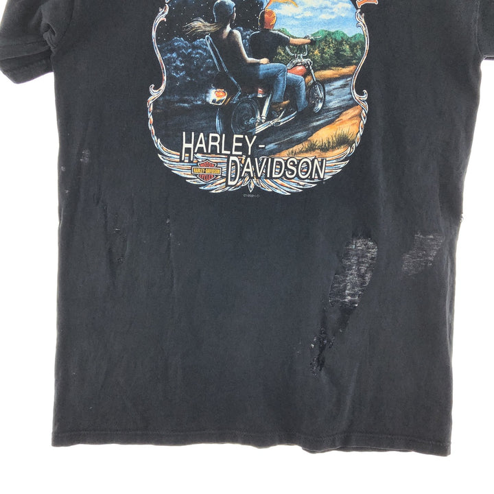 90'S Harley-Davidson Double-sided Print Motorcycle Bike T-Shirt Made in USA Men's M Vintage /eaa382854