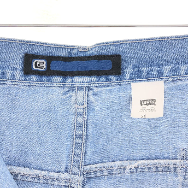 90'S Levi's L2 denim shorts, half pants, men's size w39, vintage / eaa382877